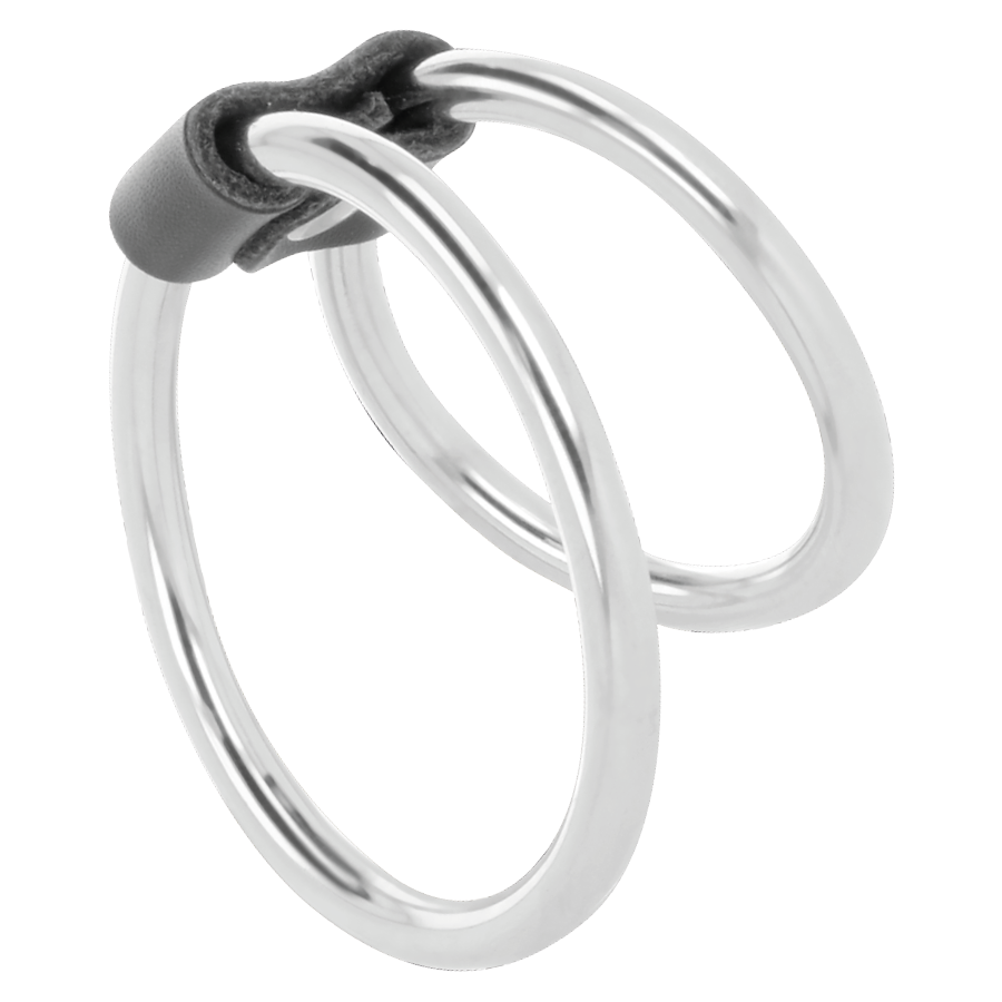 Darkness Double Metal Penis Ring - Anillo Metálico Doble
