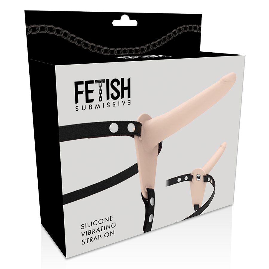 Fetish Submissive Harness - Vibrador de Silicona 15 cm