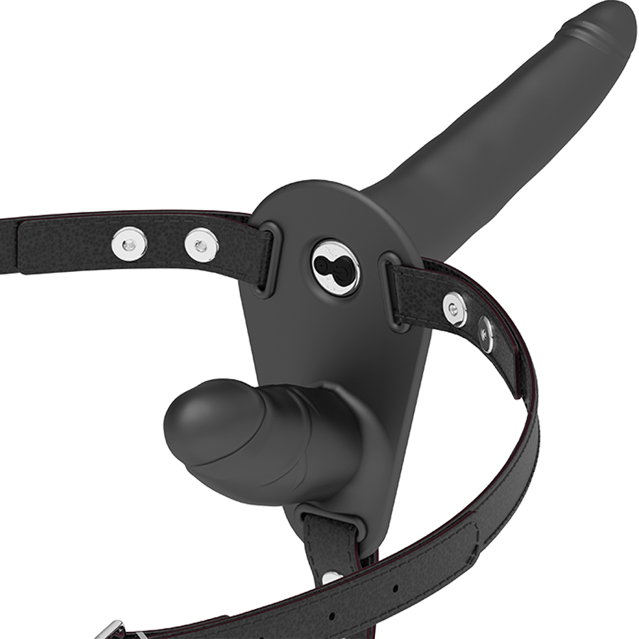 Fetish Submissive Harness - Arnés de Doble Penetración Negro