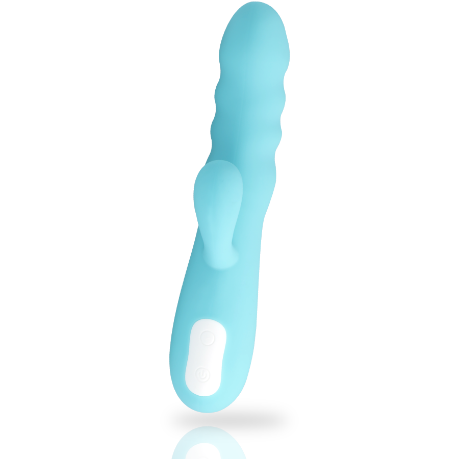 Mia Eiffel Vibrador Rotador Azul Turquesa