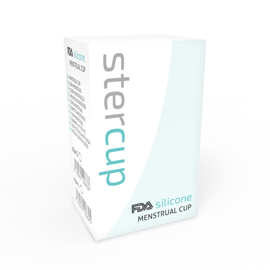 Stercup Copa Menstrual Silicona FDA Talla L Aquamarine
