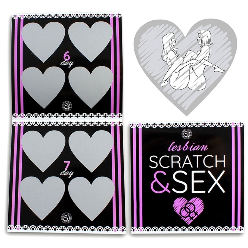 Secretplay Scratch & Sex Game - Juego para Parejas Posiciones Lésbicas