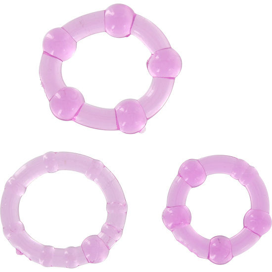Set de Tres Anillos Penianos Lilac Seven Creations