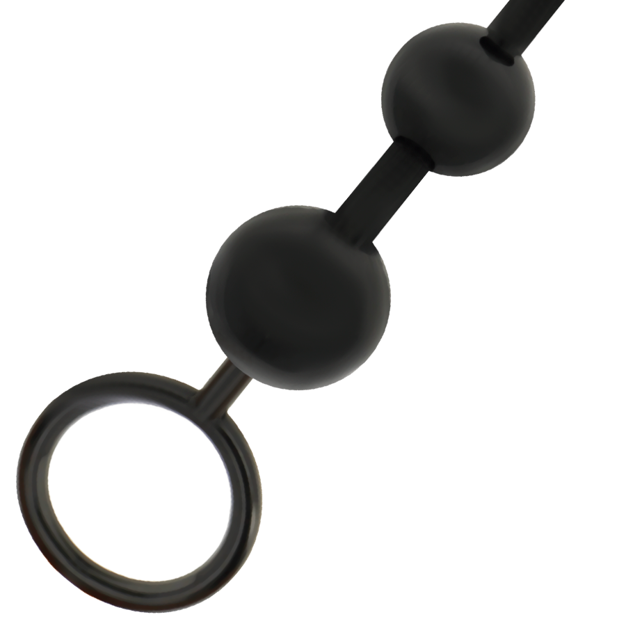 Anal Beads 29 cm Negro - Cadena de 8 Bolas Progresivas ADDICTED TOYS