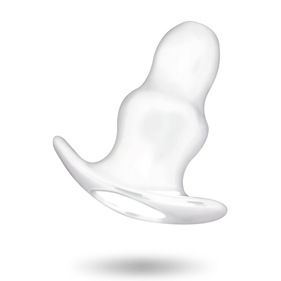 Plug Anal Versátil Addicted Toys - 11cm Transparente con Túnel