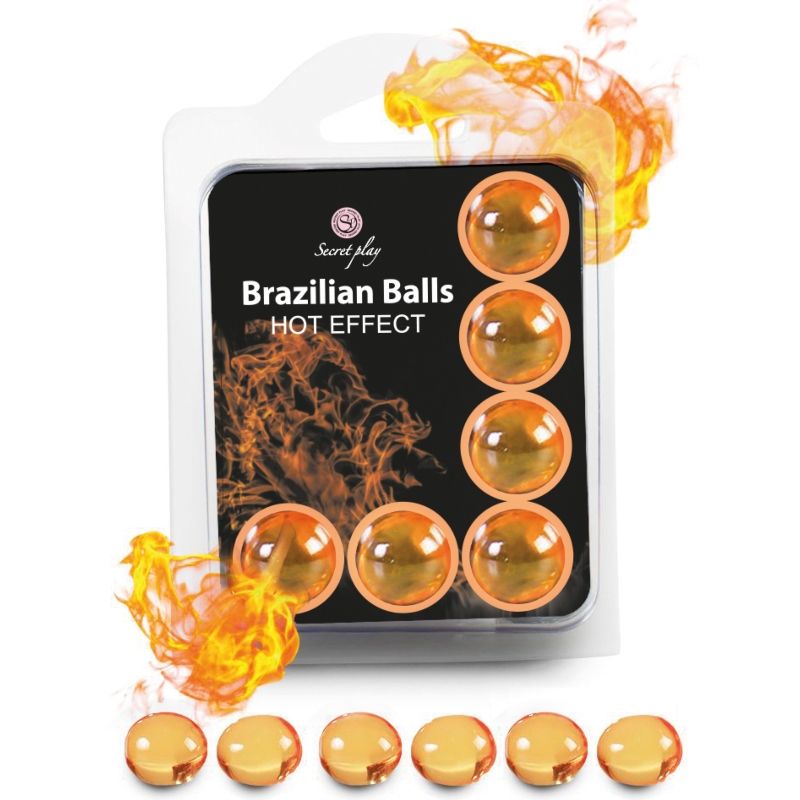 Set 6 Brazilian Balls Heat Effect - Secretplay