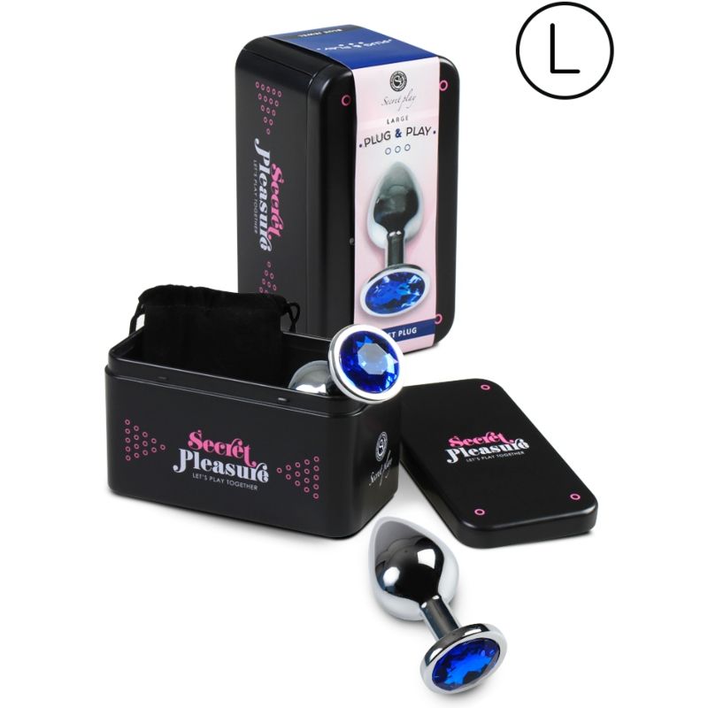 Secretplay Anal Plug Size L Blue - Aluminio Premium con Control de Temperatura