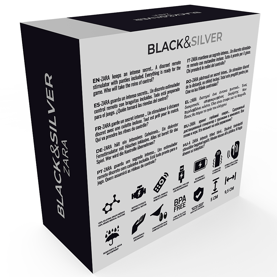 BLACK&SILVER Zara - Vibrador con Control Remoto