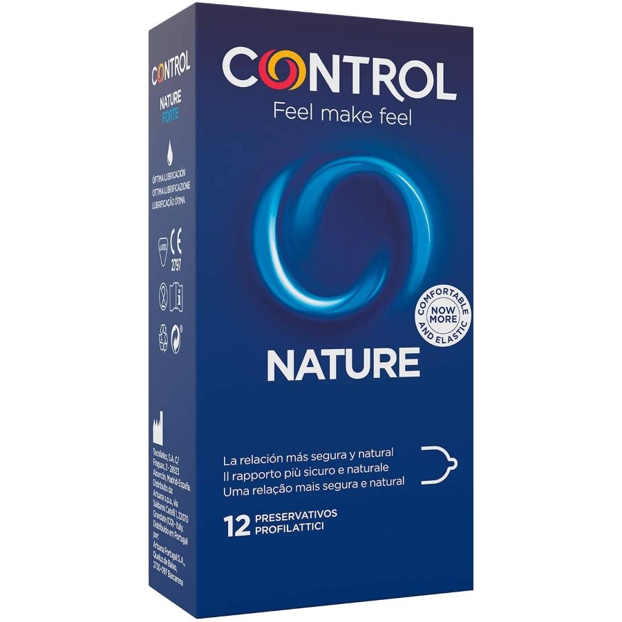 Control Adapta Nature Preservativos Látex Natural 12 Unidades