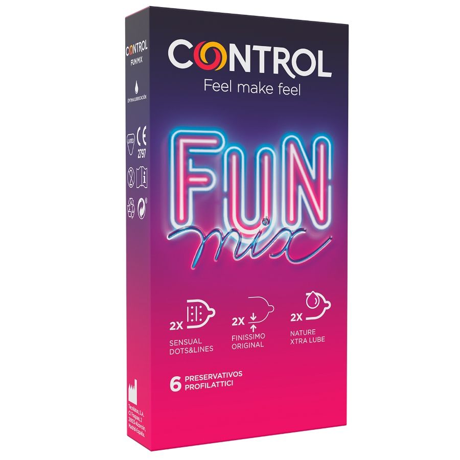 Control Feel Fun Mix 6 Unidades - Pack Surtido de Preservativos
