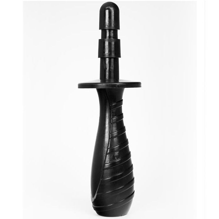 Hung System Plug Black - Dildo Realista 22cm con Sistema de Aspiración