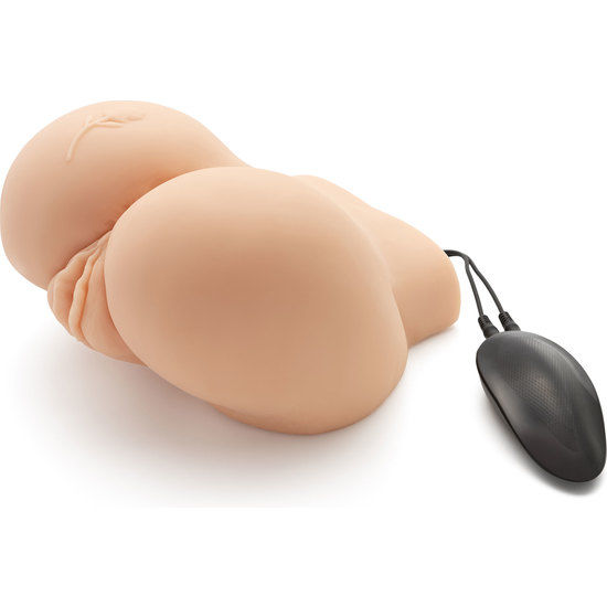 ACT Big Ass Masturbador Realista con Vibrador - Doble Canal