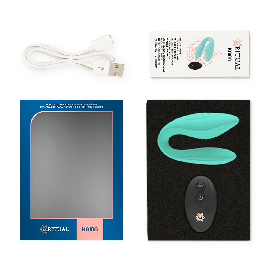 Rithual Kama Control Remoto para Parejas Aqua - Vibrador Impermeable