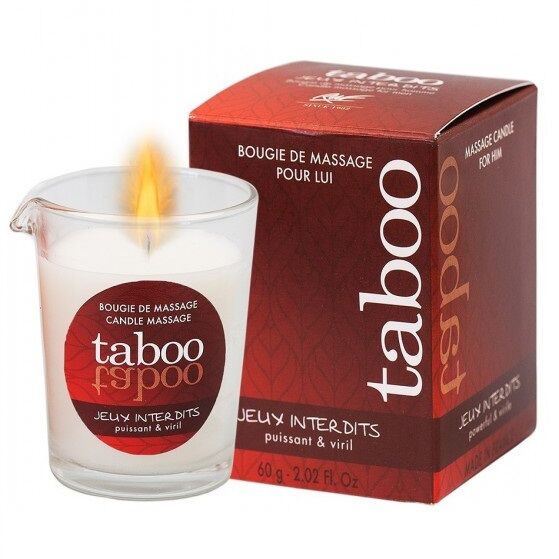 Vela de Masaje RUF Taboo para Él - Aroma Wild Lichen