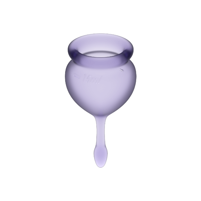 Satisfyer Feel Good Menstrual Cup Purple - Copas Menstruales 15 + 20 ml