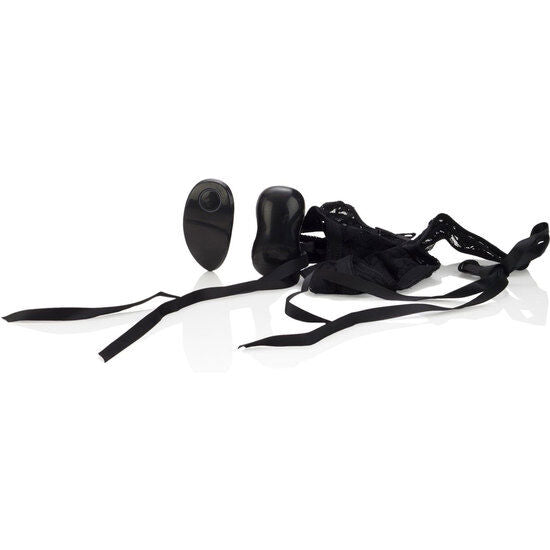 CalExotics 10 Function Thong with Ties - Vibrador Remoto