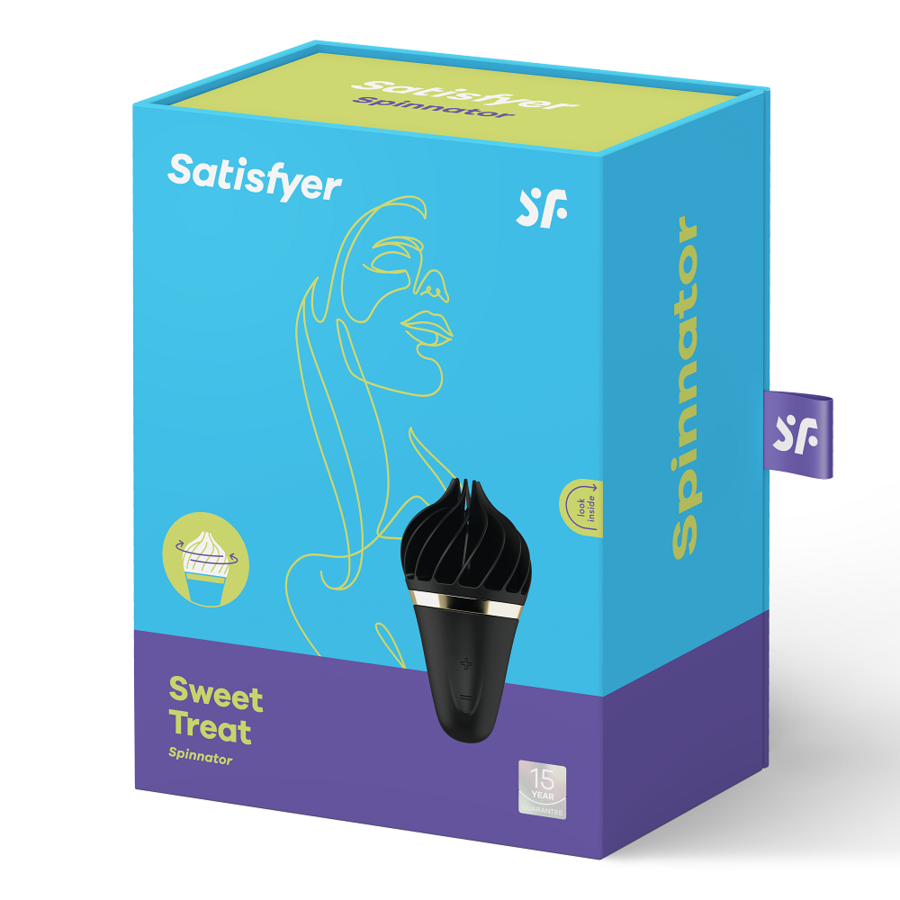 Satisfyer Sweet Treat Spinnator Black - Estimulador de Precisión