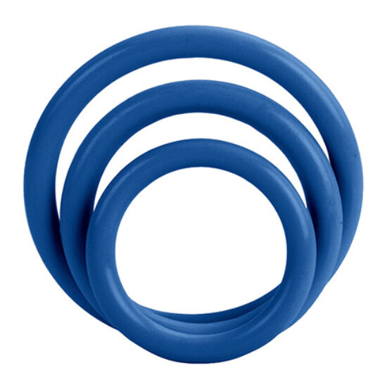 CalExotics Tri-Rings Blue - Anillo Peneano Triple