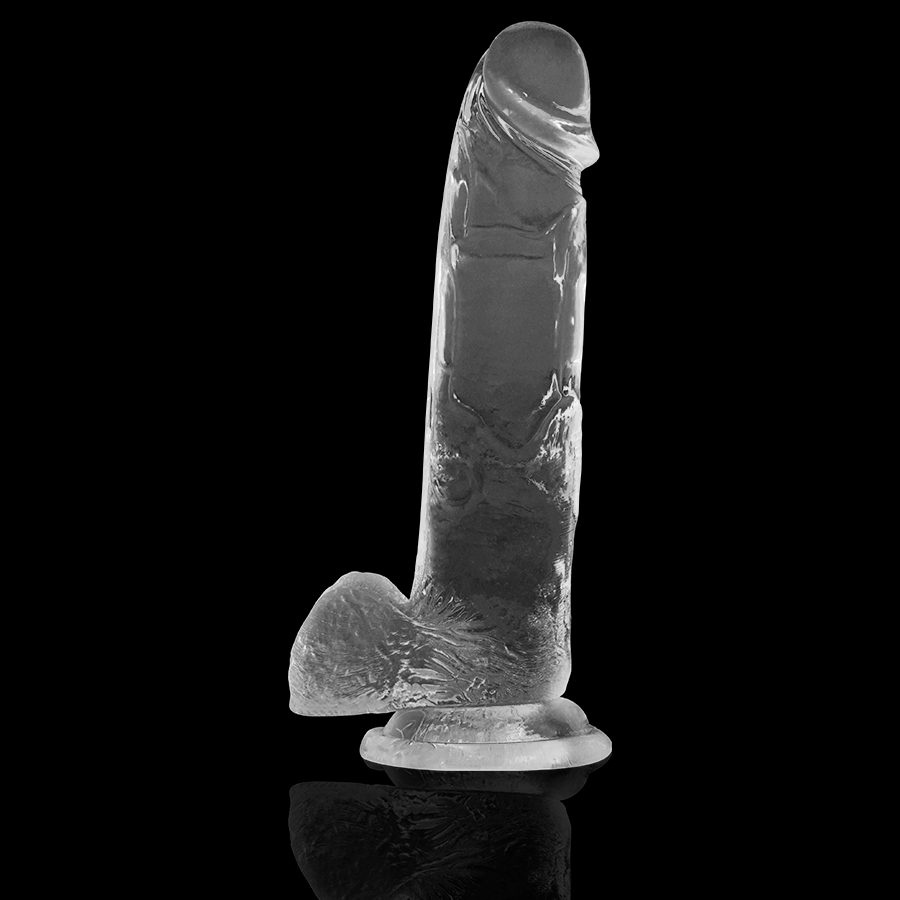 X Ray Clear Cock With Balls 22 cm - Dildo Transparente