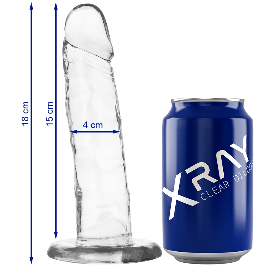 X Ray Clear Cock 18 cm - Dildo Transparente