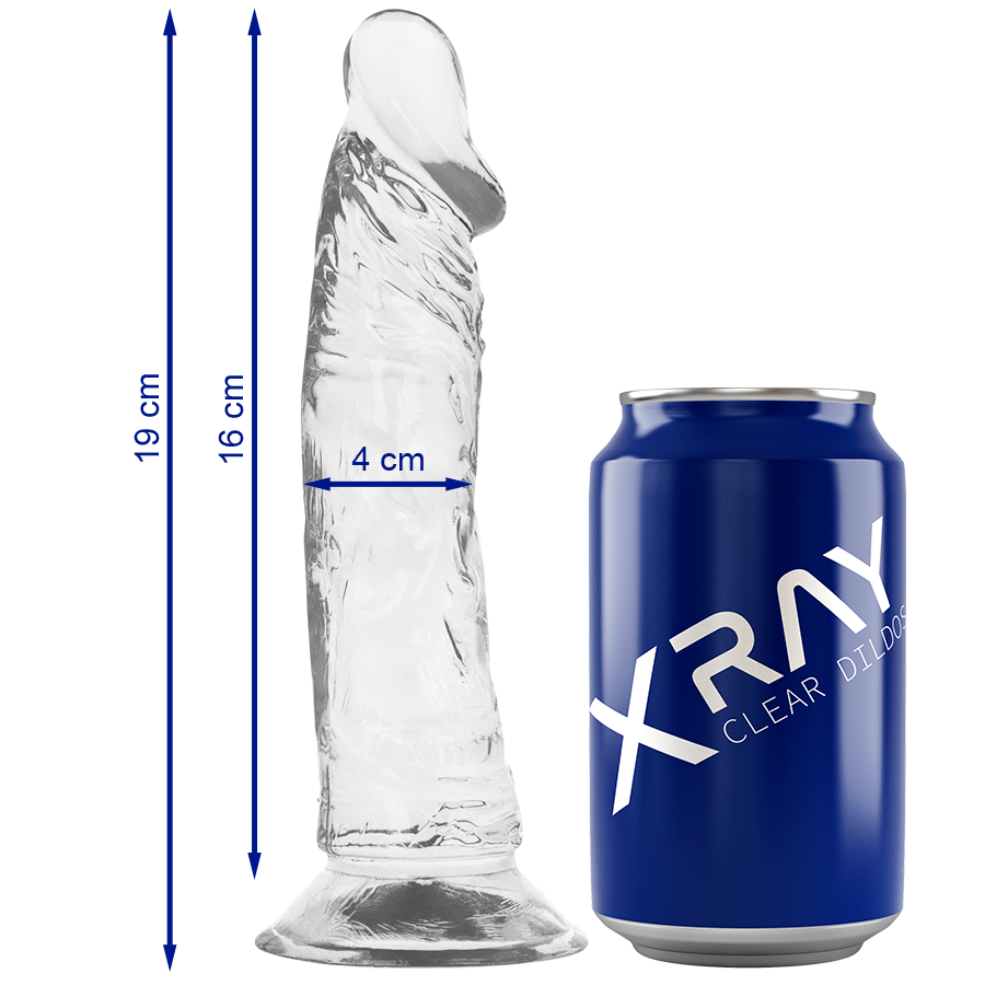 X Ray Clear Cock 19 cm - Dildo Transparente