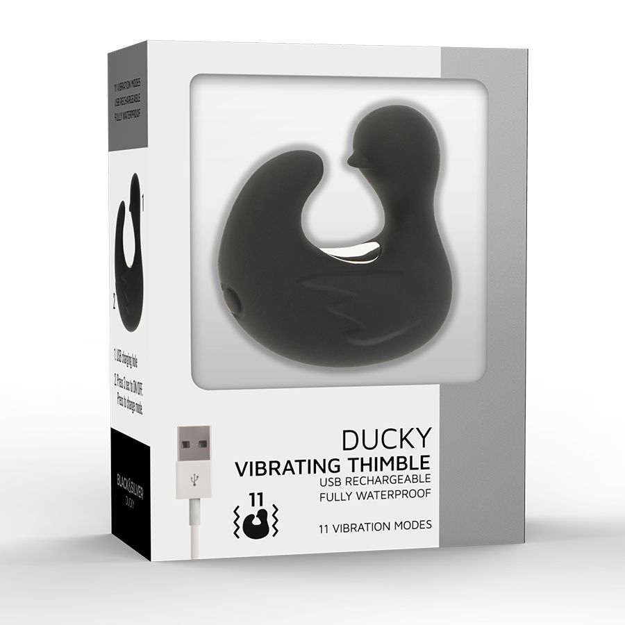 BLACK&SILVER Duckymania - Estimulador de Silicona Recargable