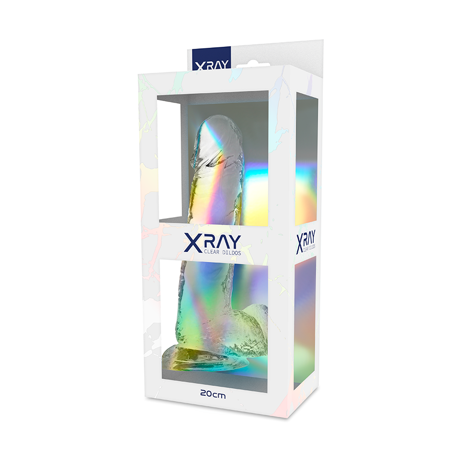 X Ray Clear Dildo Realista Transparente 20cm