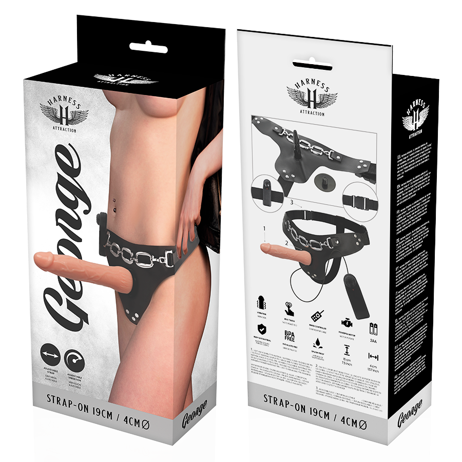 Harness Attraction Realistic Vibrator 19 cm