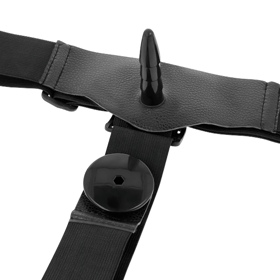 Harness Attraction Doble Penetración con Vibración 18cm