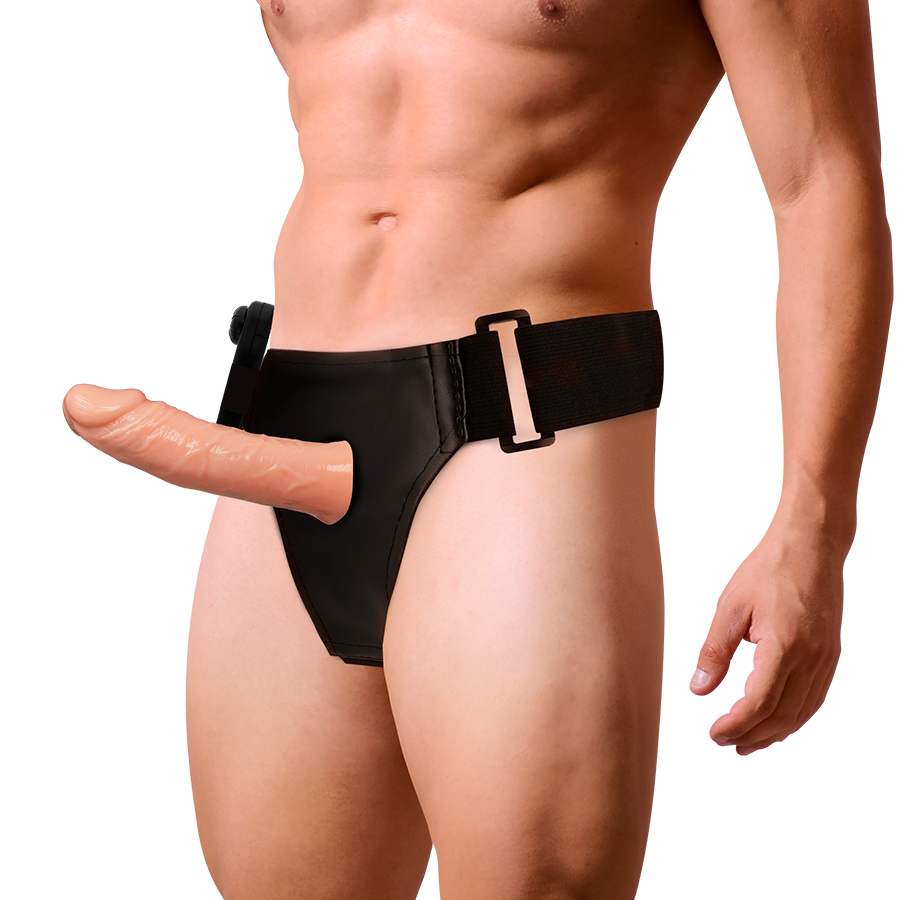 Harness Attraction Arnés Hueco Benny 15 cm con Vibrador - Extensor de Pene