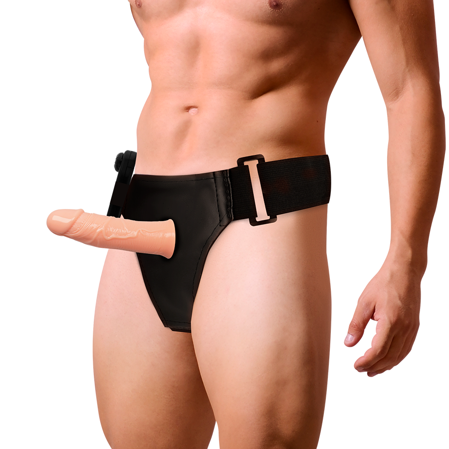 Harness Attraction Gregory - Arnés Hueco con Vibrador 16.5 cm