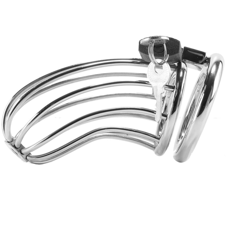 METAL HARD Bird Chastity Ring Cage - Cinturón de Castidad en Acero Inoxidable