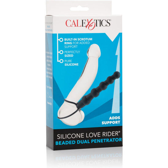 CalExotics Beaded Dual Penetrator - Silicona Premium para Doble Penetración