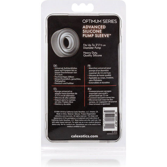 CalExotics Advanced Silicone Pump Sleeve Black