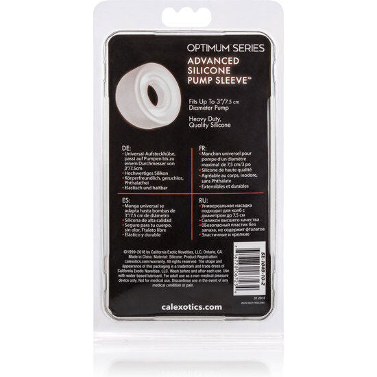 CalExotics Advanced Silicone Pump Sleeve Transparent