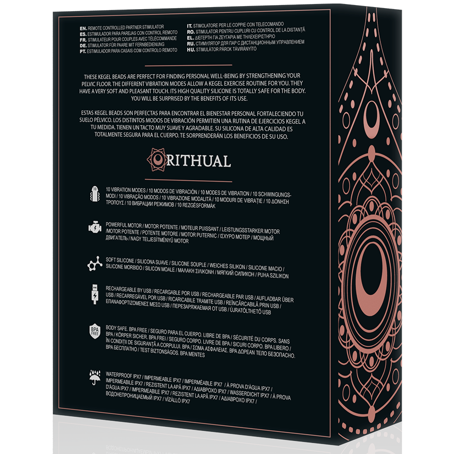 Rithual Nisha Bolas Chinas Recargables Vibrantes Negro