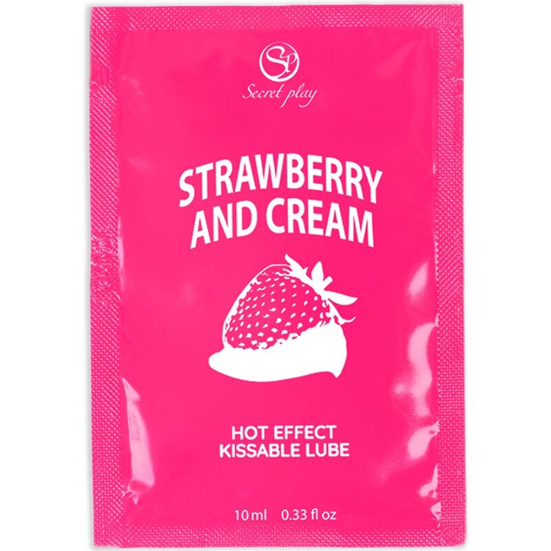 Lubricante Monodosis Secretplay Fresas y Nata 10 ml