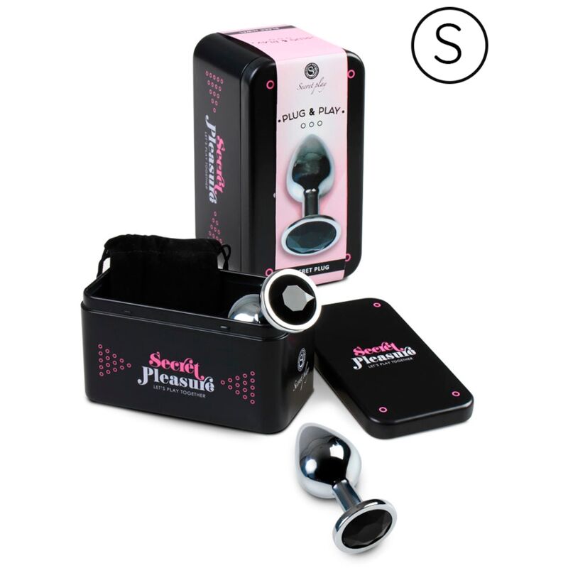 Plug Anal Metal Secretplay Talla S Negro