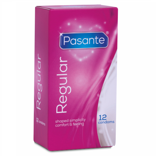 Pasante Regular Condoms 12 Pack - Protección Natural y Cómoda