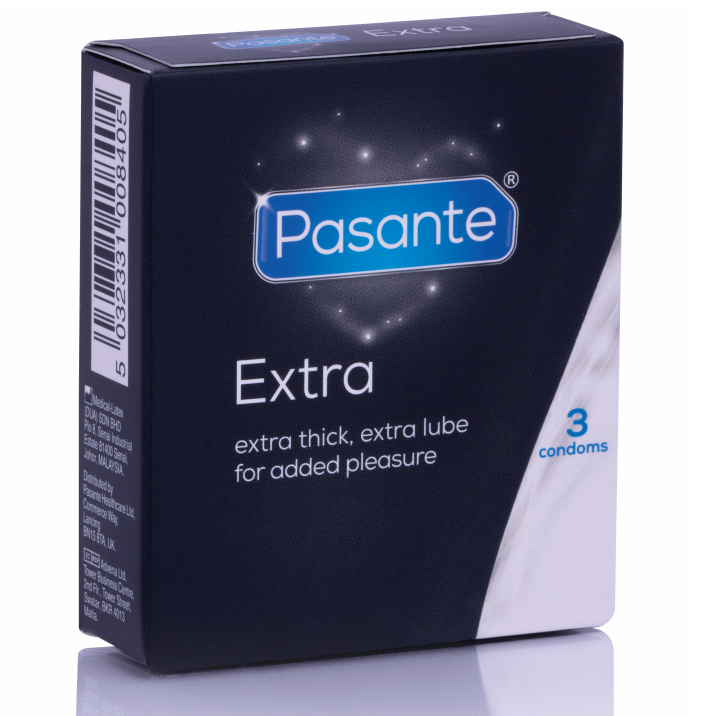 Pasante Extra Condom Extra Thick - Pack 3 Unidades