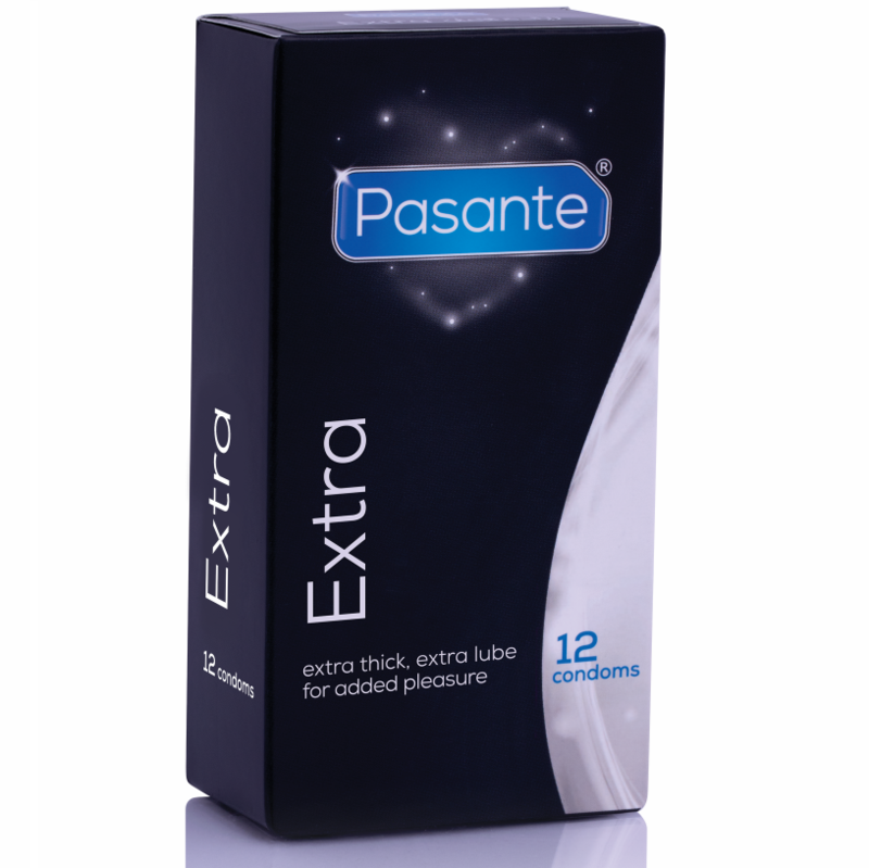 Pasante Extra Condom Extra Thick 12 Unidades - Preservativos Lubricados