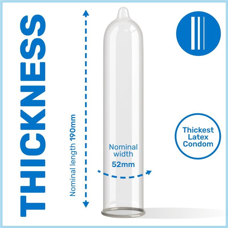Pasante Extra Condom Extra Thick - Pack 3 Unidades