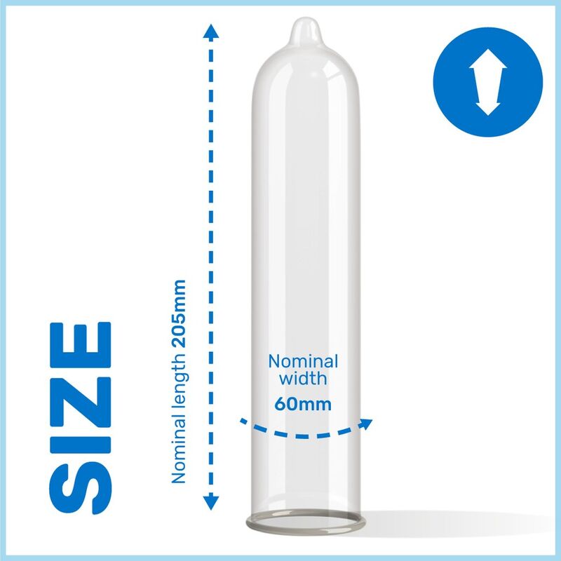 Pasante King Size - Preservativos XL 60mm (3 unidades)