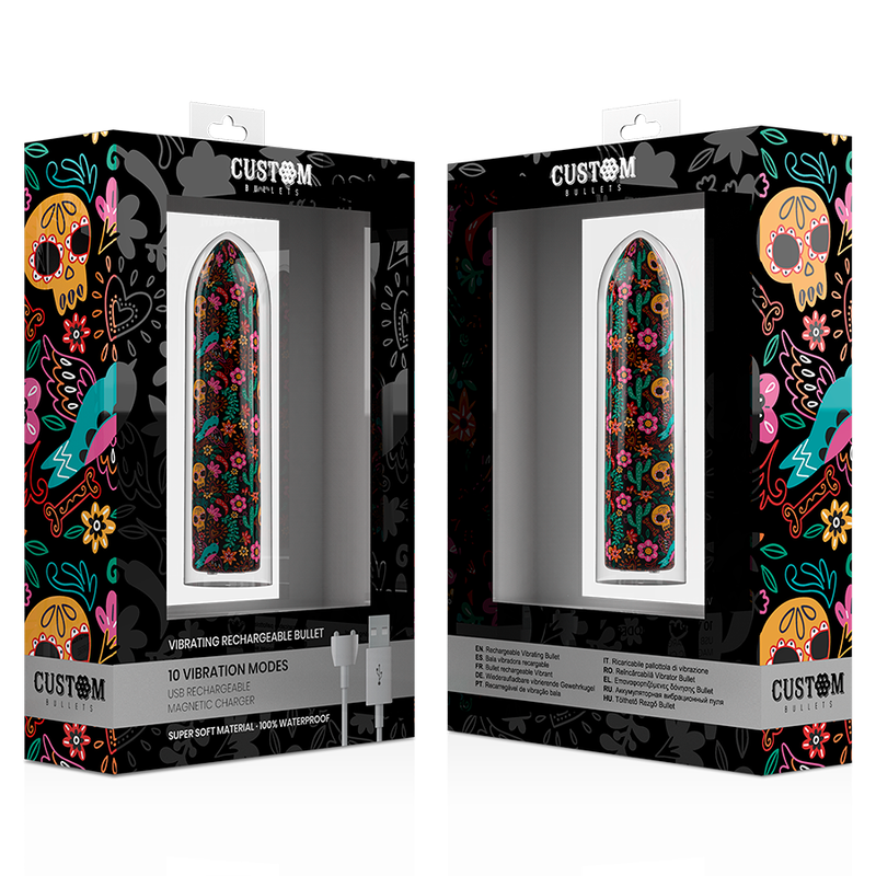 Custom Bullets Rechargeable Skull Magnetic Bullet - 10 Intensidades