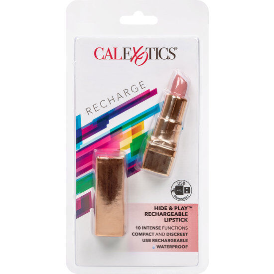 CalExotics Bala Recargable Lipstick Hide & Play Soft Pink