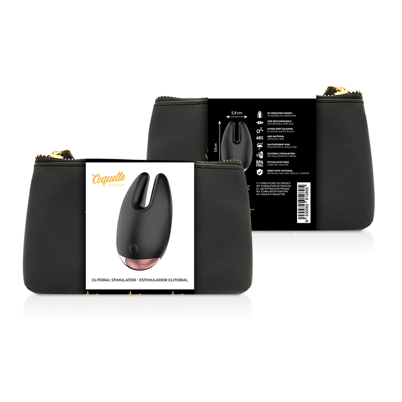 Coquette Chic Desire - Estimulador de Clítoris Negro y Oro