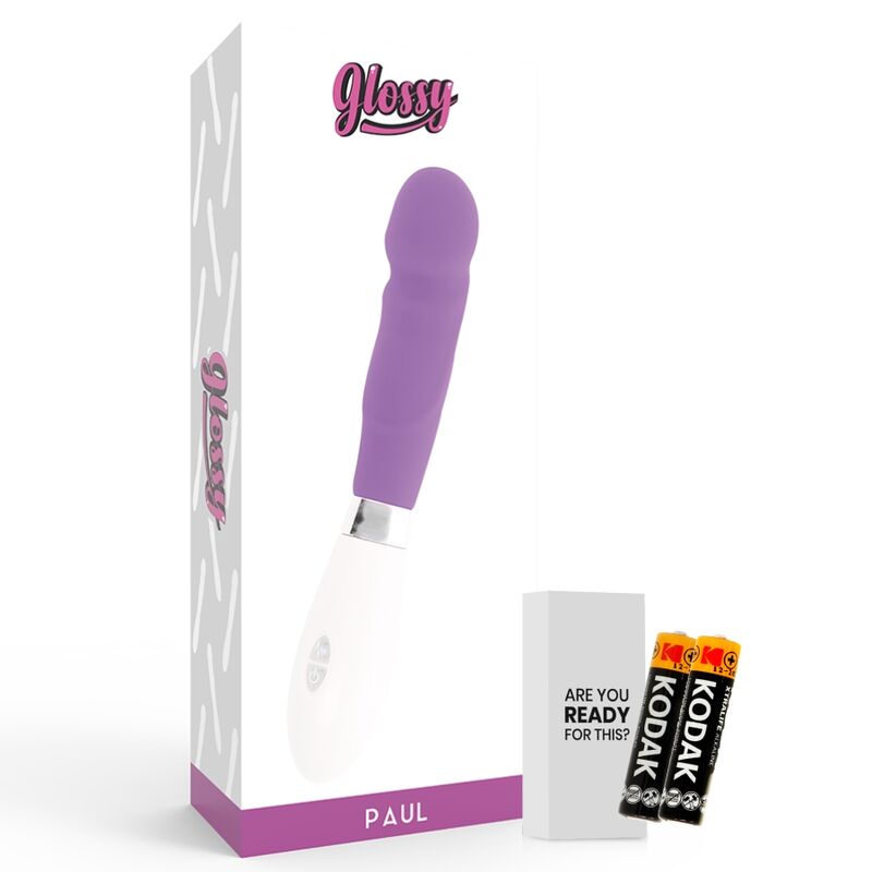 Glossy Paul Vibrator Purple - Vibrador de Diseño Discreto
