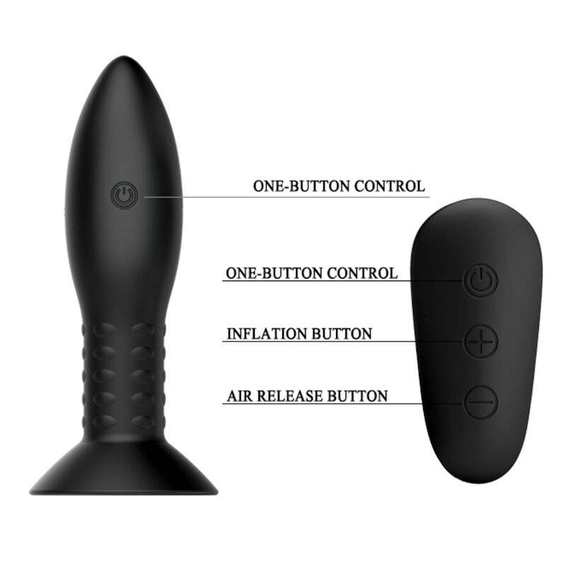 Mr Play Plug con Bolas Rotatorias y Control Remoto
