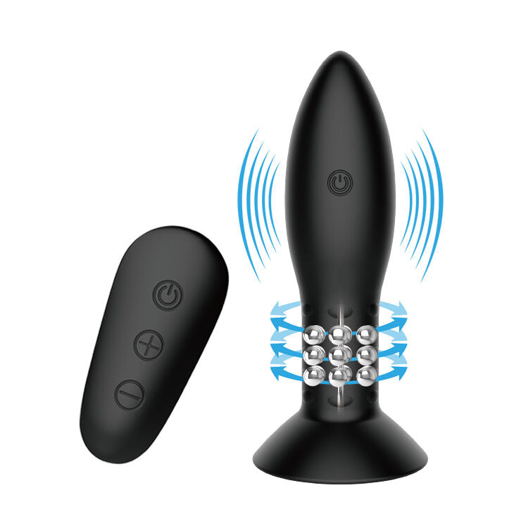 Mr Play Plug con Bolas Rotatorias y Control Remoto