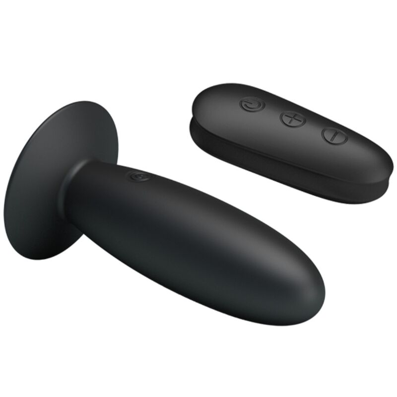 Mr Play Anal Plug Vibrador con Control Remoto Negro
